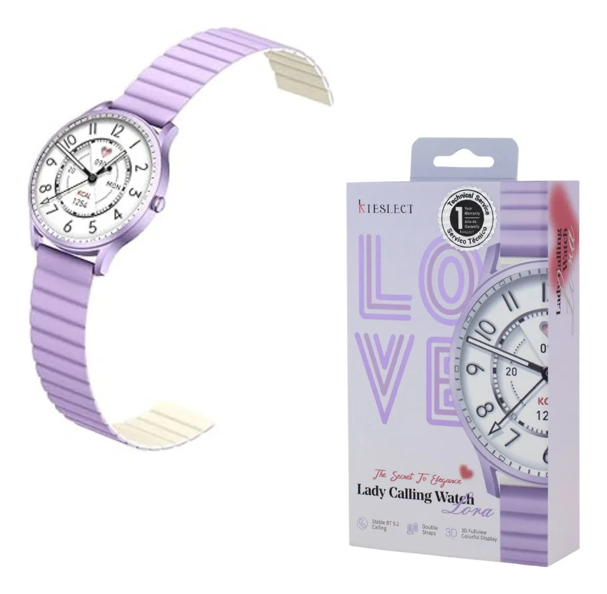Reloj Smartwatch Kieslect Lora violeta