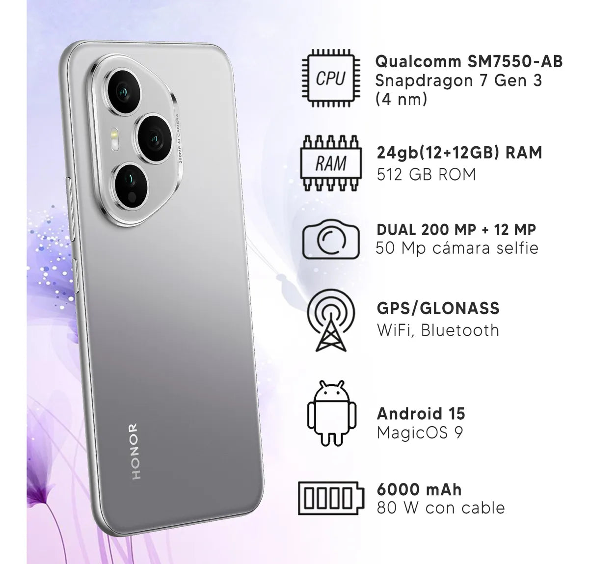 HONOR 400 - Genio de la IA - 12GB+256GB