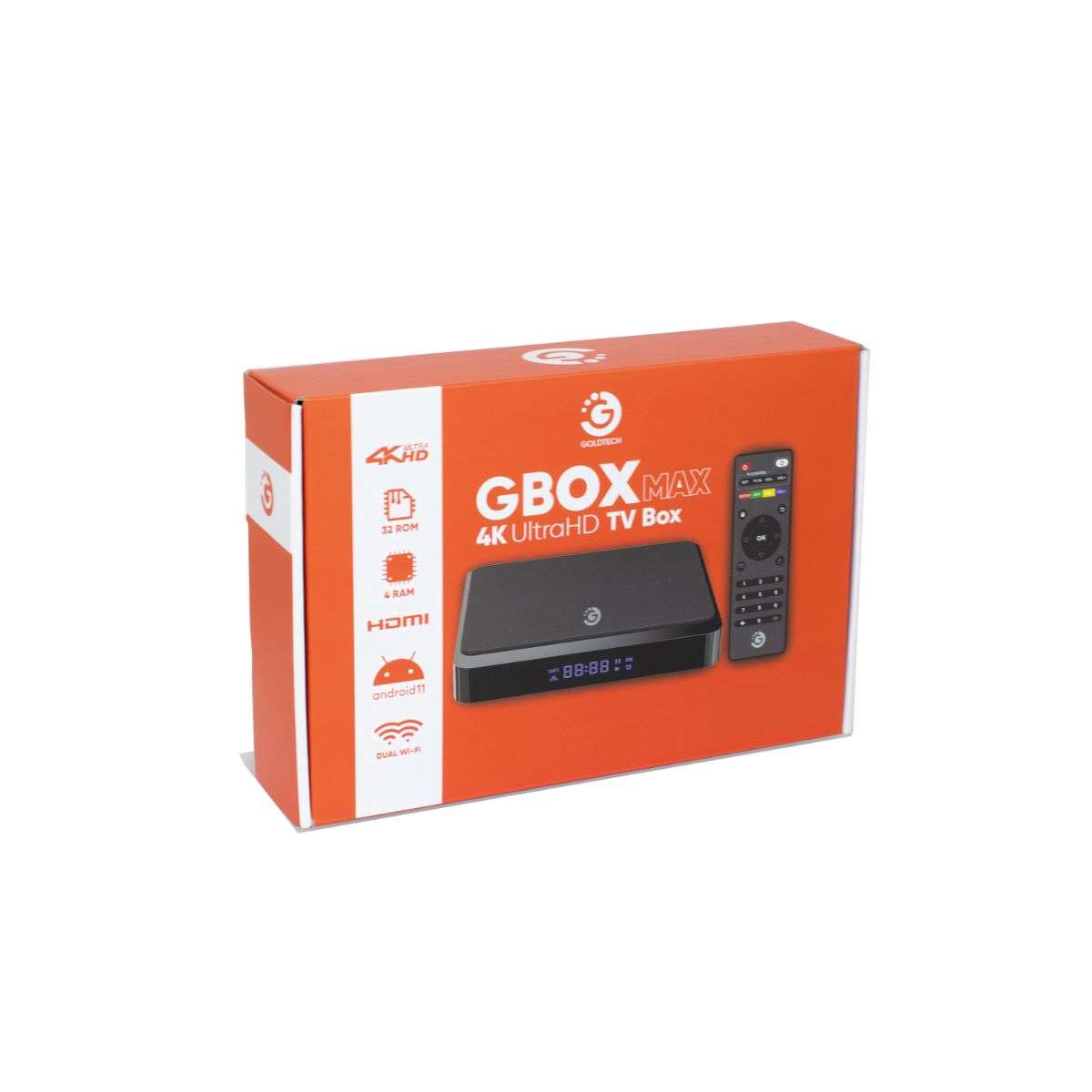 TV BOX GOLDTECH MAX 324GB 4K DUAL WIFI