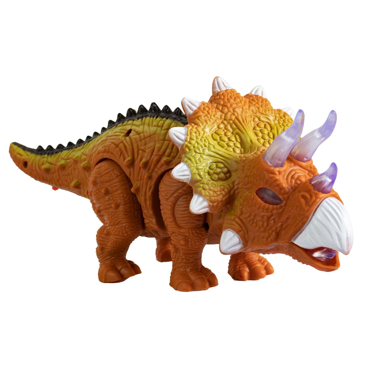 DINOSAURIO TRICERATOPS CON MOVIMIENTOS Y LUCES