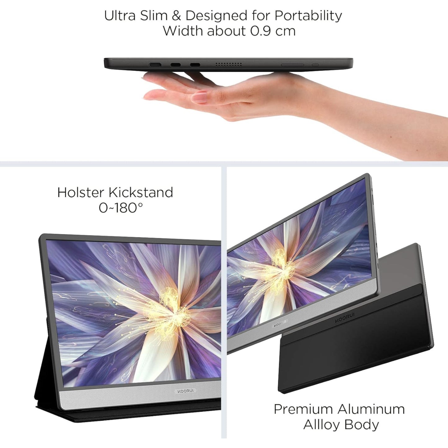 Monitor Portable Koorui 15,6" Ips FHD de 60hz