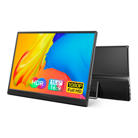 Monitor Portable YXK  15,6'' FHD con Soporte Integrado