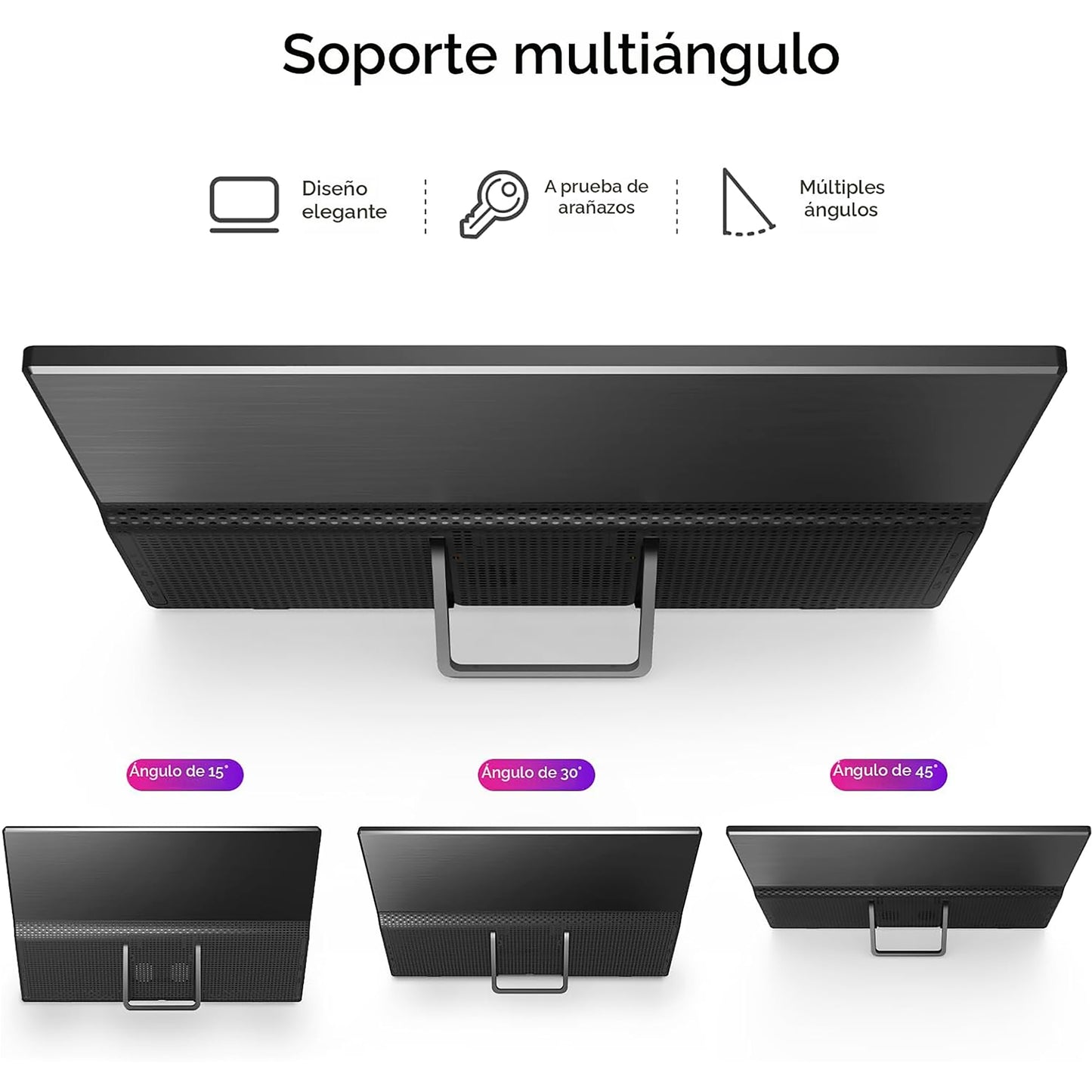 Monitor Portable YXK  15,6'' FHD con Soporte Integrado