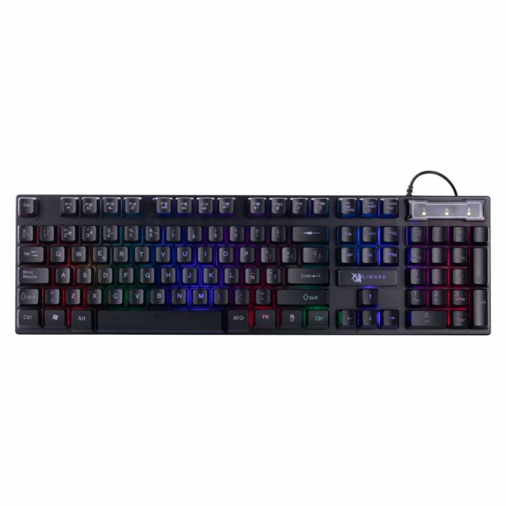 Combo Gamer XZZ-  Teclado/Mouse/Auricular/Mousepad RGB USB X-Lizzard