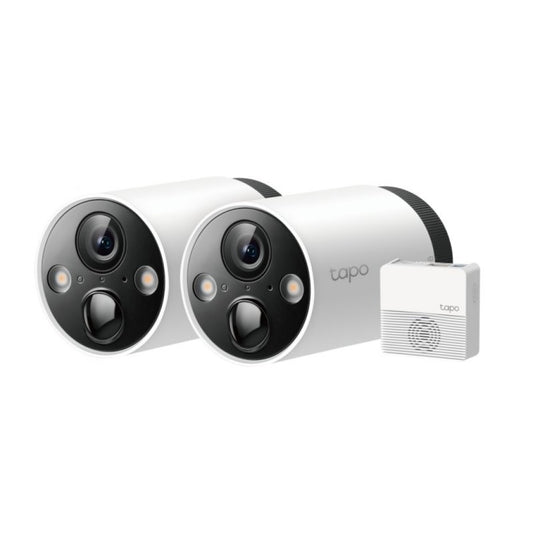 2 Cámaras de Seguridad Exterior TAPO C420S2 + Hub c/Batería 2K WiFi TP-LINK