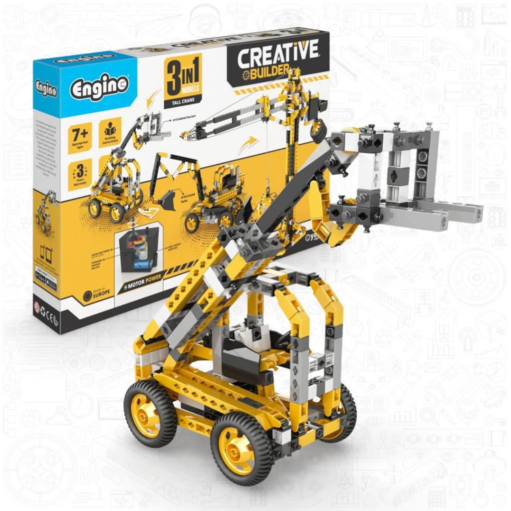 Juego de armar Creative Builder Motorized – Grúa +2 Modelos (ENGINO CB-M40)