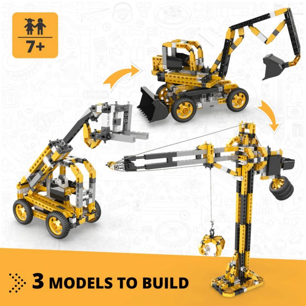 Juego de armar Creative Builder Motorized – Grúa +2 Modelos (ENGINO CB-M40)