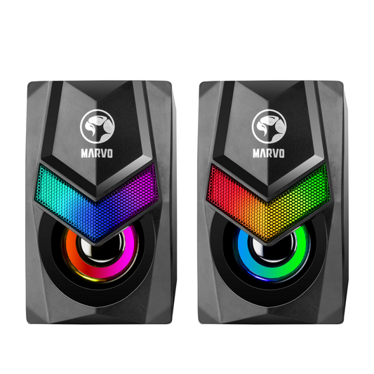 Parlantes Gamer 2x3W RGB USB SG-118 Marvo