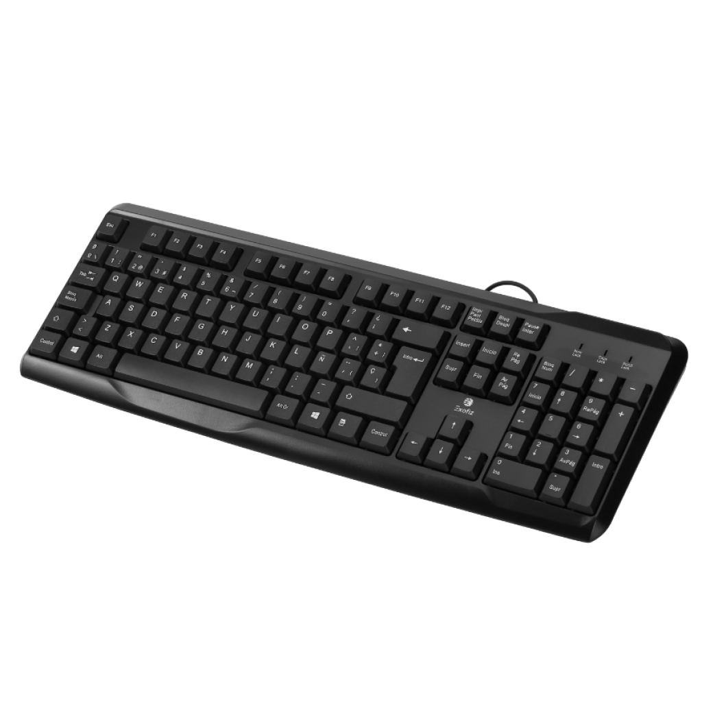 Combo USB Teclado y Mouse CO-01 Negro Exofiz