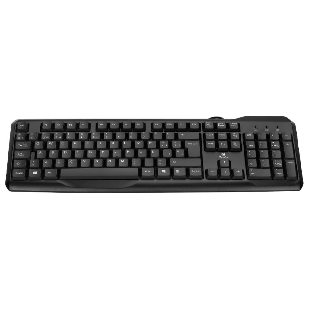 Combo USB Teclado y Mouse CO-01 Negro Exofiz