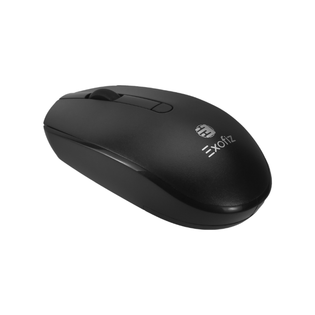 Mouse Inalámbrico MO-02 Negro Exofiz