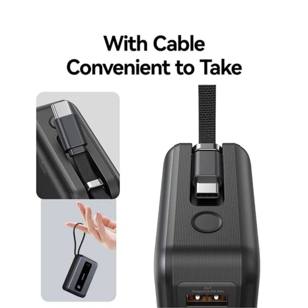 Power Bank CD243 USAMS - cPantalla LCD 20.000mAh 65W Cable Tipo C