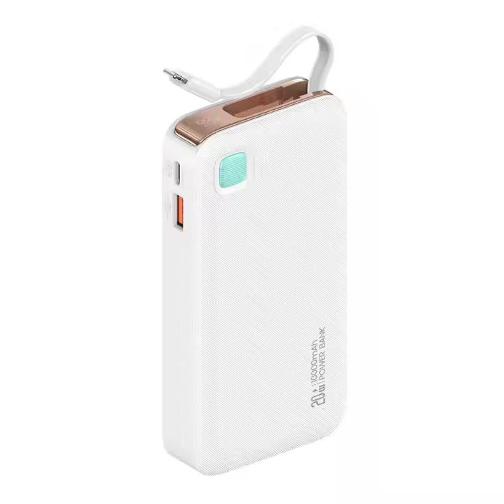 Power Bank CD225 USAMS 10.000mAh 20W Cable Retráctil Lightning