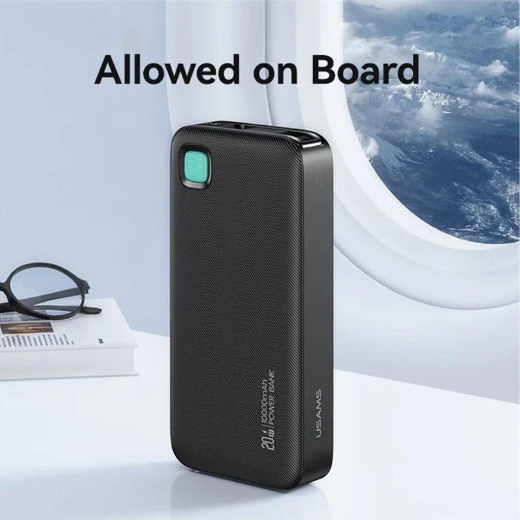 Power Bank CD224 USAMS 10.000mAh Cable Retráctil Tipo C