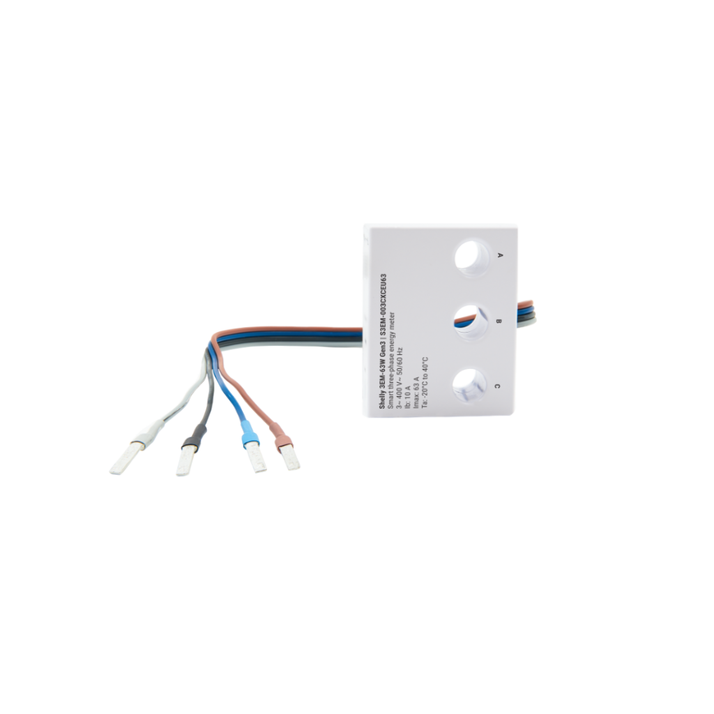 Medidor Trifásico Shelly 3EM-63 Gen3 Wi-Fi