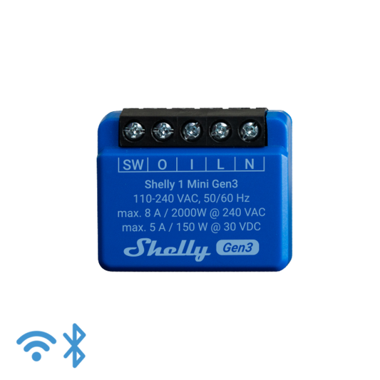 Shelly 1 Mini Gen3 Relé Wi-Fi