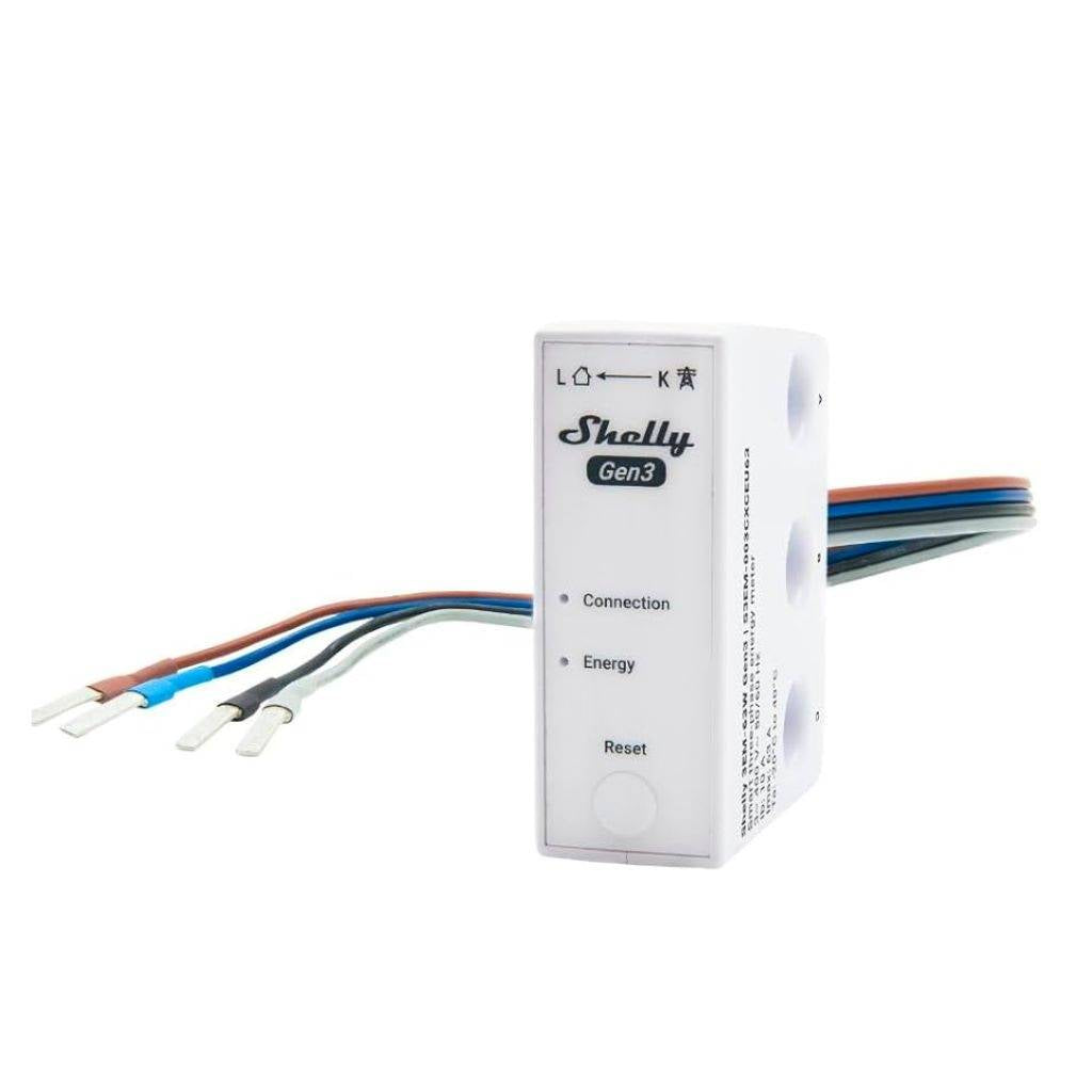 Medidor Trifásico Shelly 3EM-63 Gen3 Wi-Fi