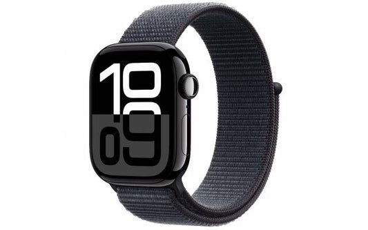 Apple Watch Series 10 42mm Aluminio negro Banda Sport Loop